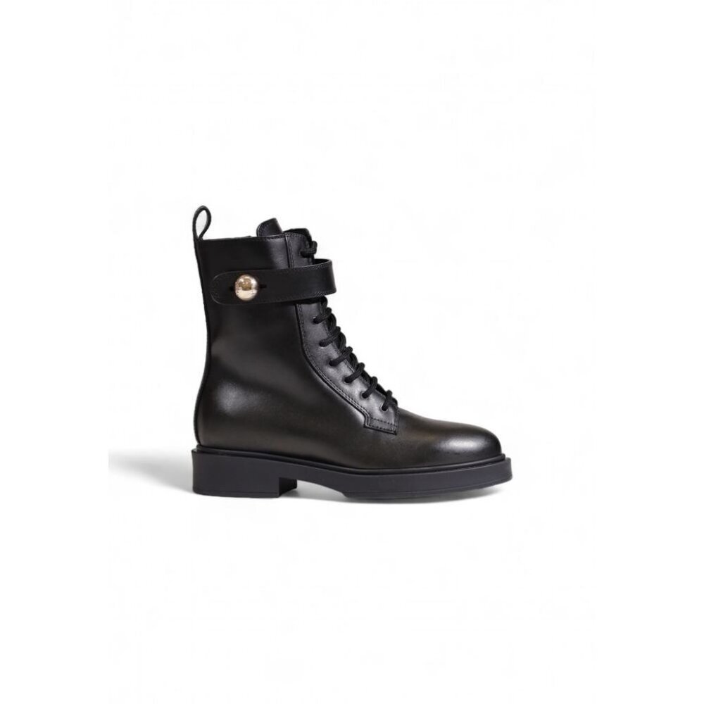 Furla Black Leather Boot/EU38/US8/Black - Picture 1 of 5